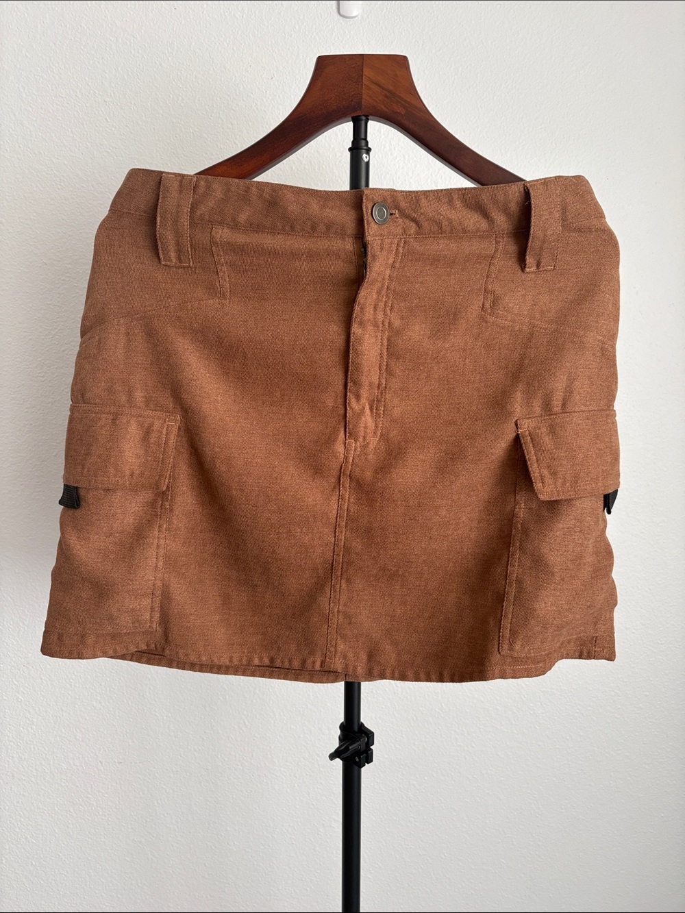FAVLUX Rust Brown Cargo Pocket Mini Skirt women’s L